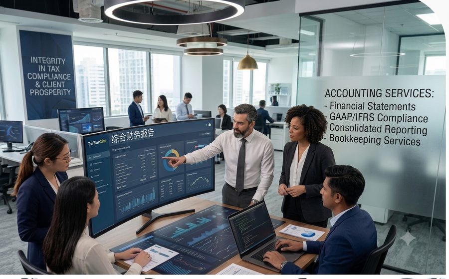 Accounting and financial reporting review at Sudhanshu and Associates